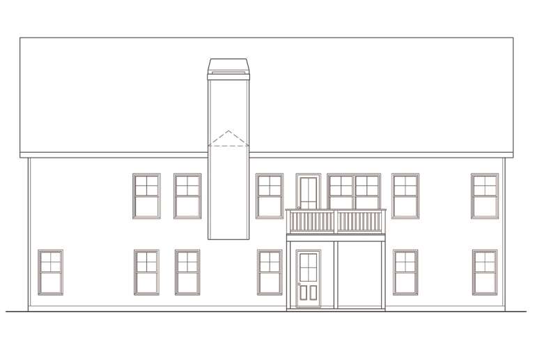 Traditional House Plan #009-00045 Elevation Photo