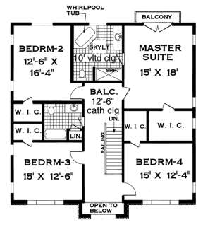 Floorplan 2 for House Plan #033-00126