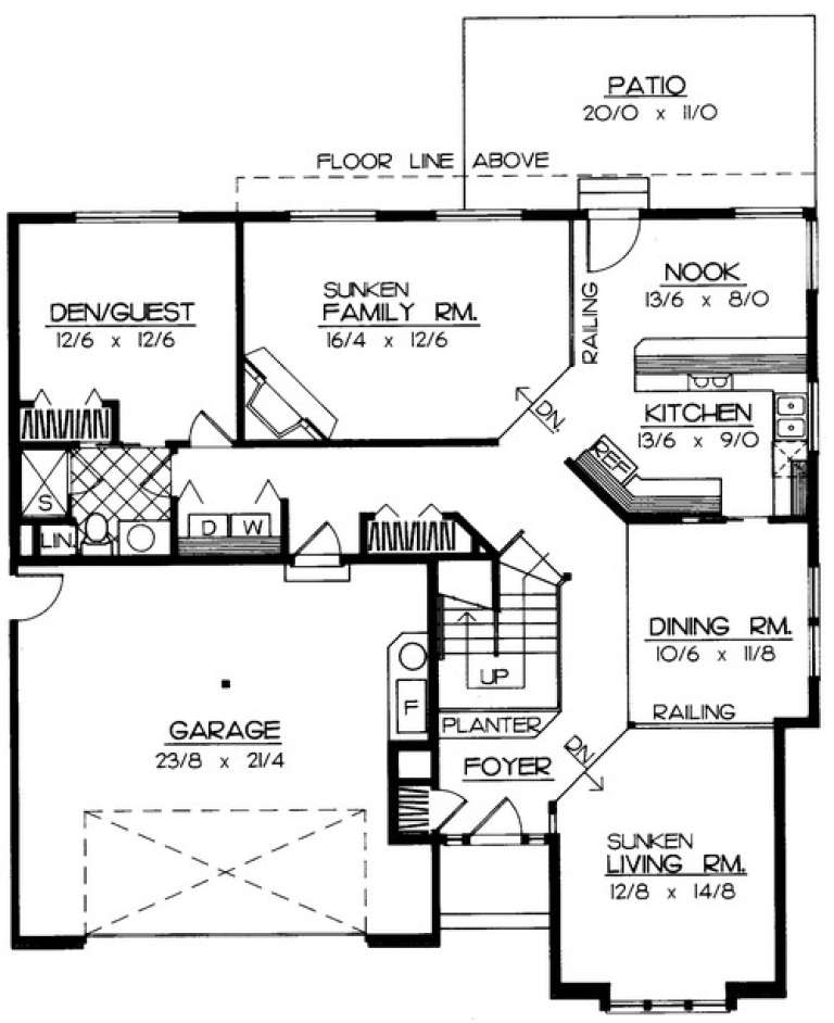 House Plan House Plan #6201 Drawing 1