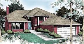 Traditional House Plan #692-00029 Elevation Photo
