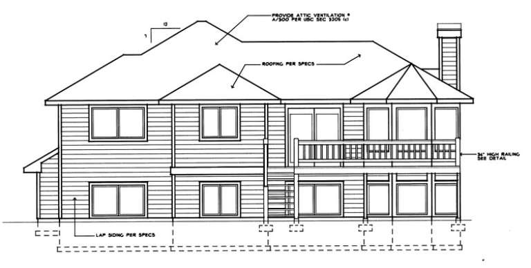 Traditional House Plan #692-00029 Elevation Photo