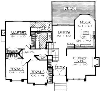Floorplan 2 for House Plan #692-00030