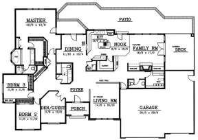 Floorplan 1 for House Plan #692-00032