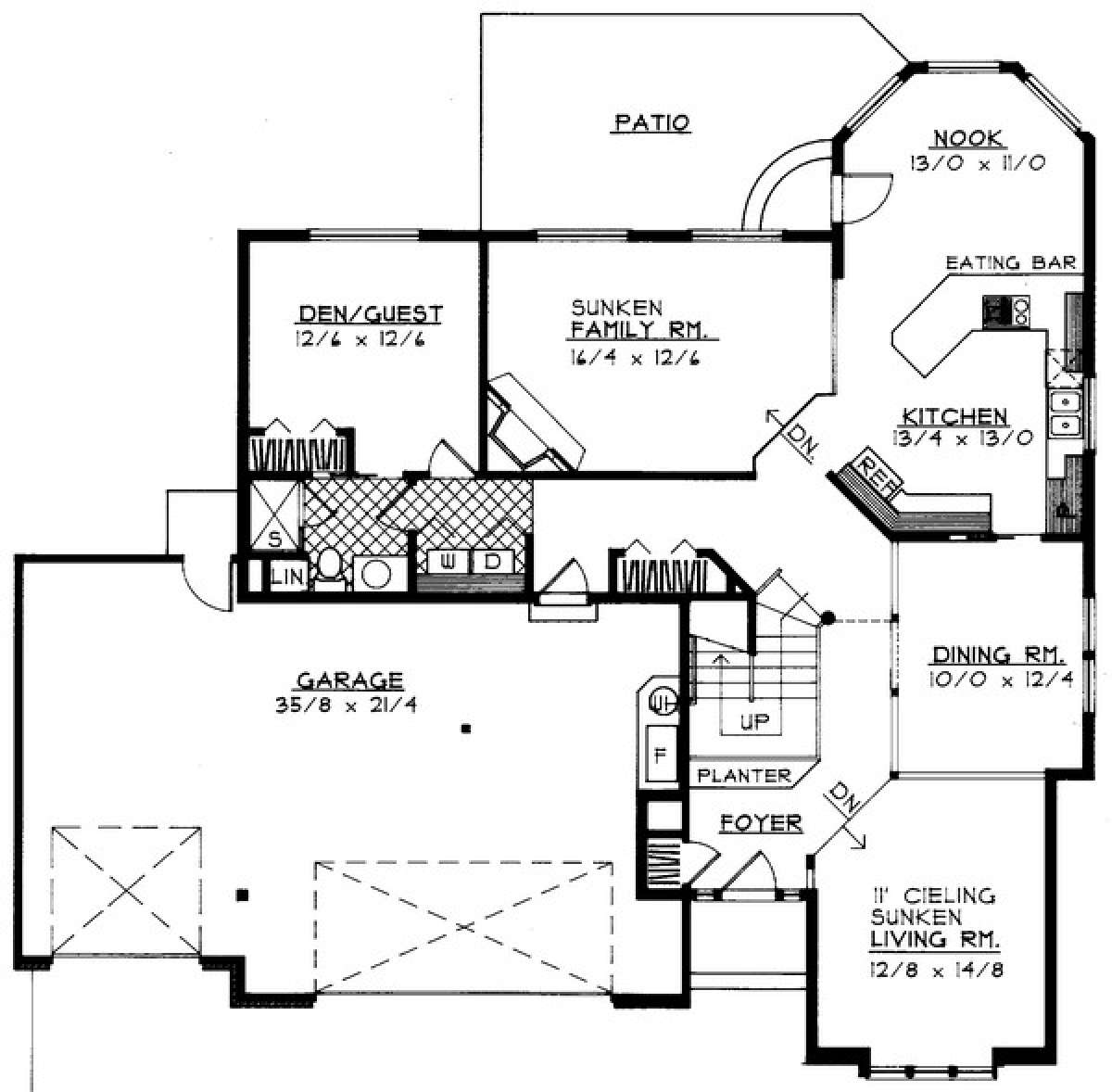 Floorplan 1 for House Plan #692-00037