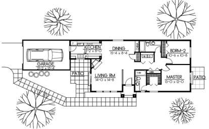 Floorplan 1 for House Plan #692-00040