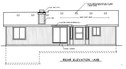 Ranch House Plan #692-00042 Elevation Photo