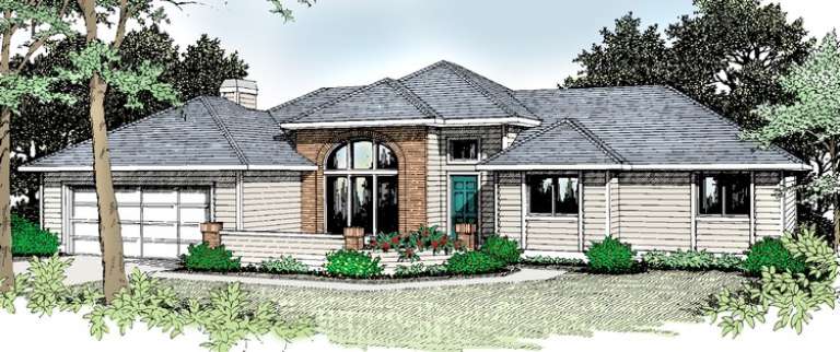 Northwest House Plan #692-00044 Elevation Photo