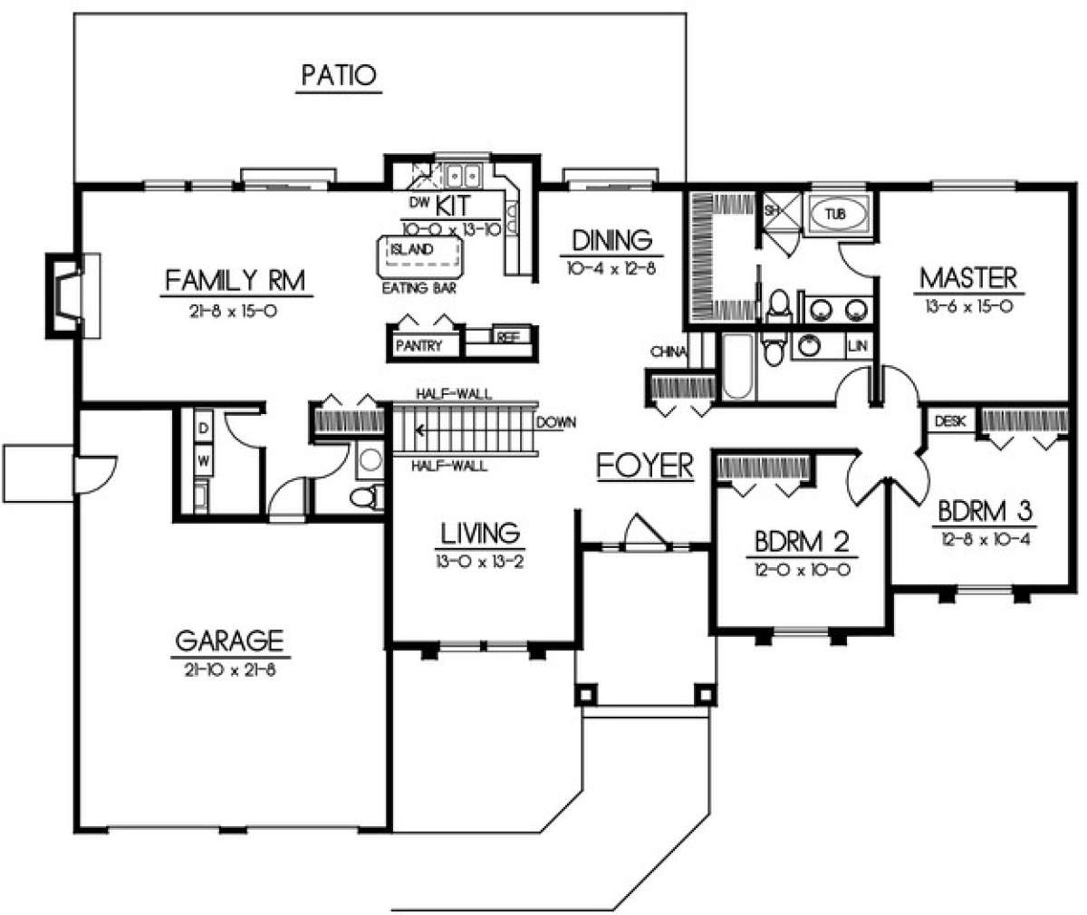 Floorplan 1 for House Plan #692-00049