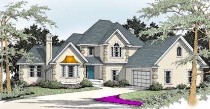 4 Bed, 3 Bath, 2406 Square Foot House Plan - #692-00054