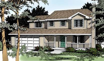 4 Bed, 2 Bath, 1632 Square Foot House Plan - #692-00056
