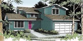 Traditional House Plan #692-00059 Elevation Photo