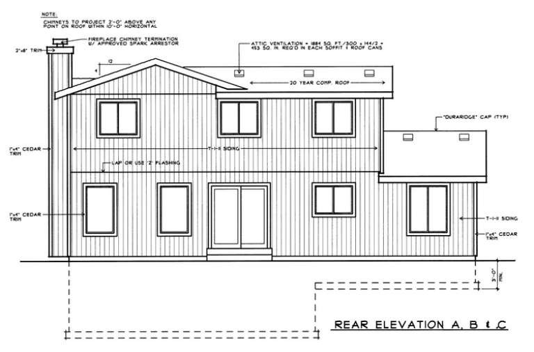 Traditional House Plan #692-00059 Elevation Photo