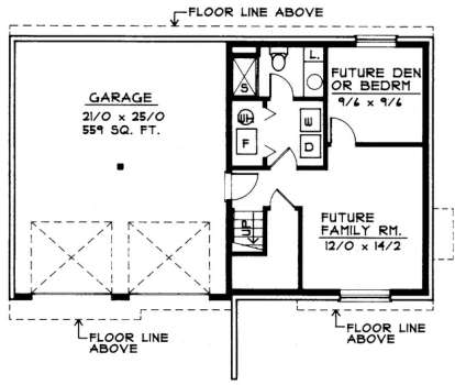 Floorplan 1 for House Plan #692-00060