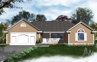 2 Bed, 2 Bath, 1288 Square Foot House Plan - #692-00062