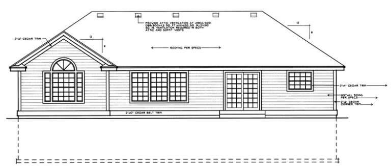 Country House Plan #692-00062 Elevation Photo
