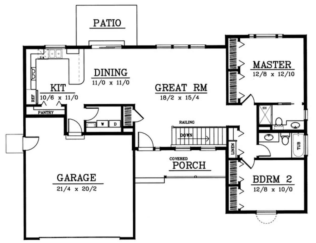 Floorplan 1 for House Plan #692-00062