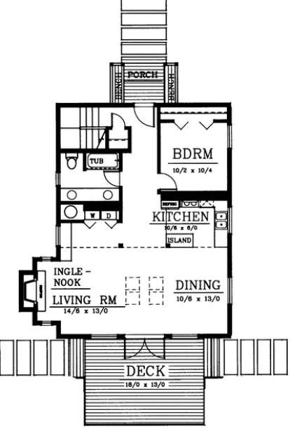 Floorplan 1 for House Plan #692-00066