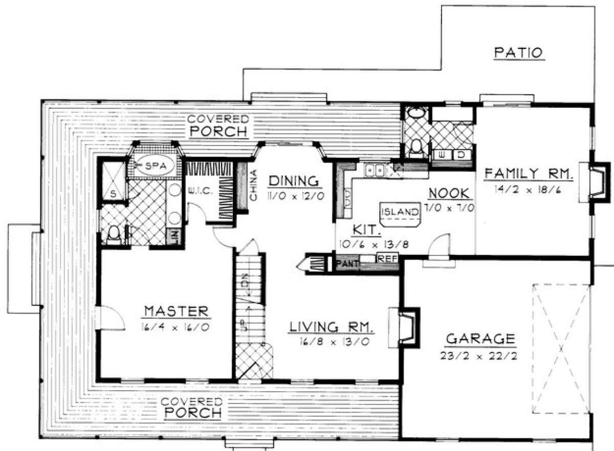 Floorplan 1 for House Plan #692-00069