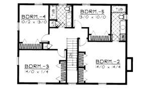 Floorplan 2 for House Plan #692-00069