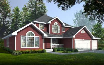 3 Bed, 2 Bath, 2195 Square Foot House Plan - #692-00072