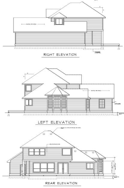 Traditional House Plan #692-00073 Elevation Photo