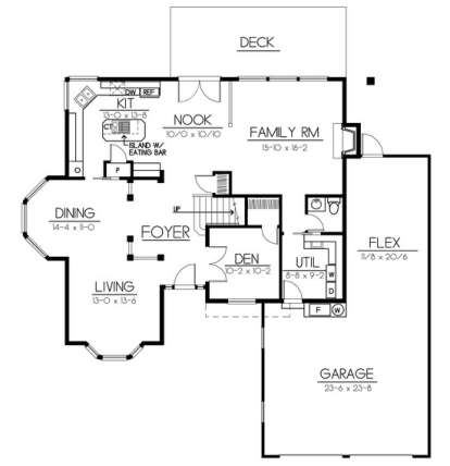 Floorplan 1 for House Plan #692-00073