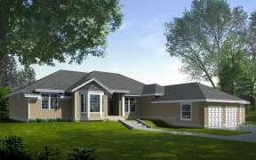 Ranch House Plan #692-00074 Elevation Photo