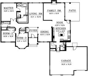 Floorplan 1 for House Plan #692-00074