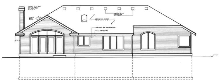 Traditional House Plan #692-00075 Elevation Photo