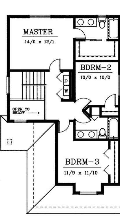 Floorplan 2 for House Plan #692-00078