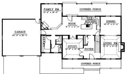 Floorplan 1 for House Plan #692-00079