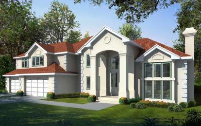 4 Bed, 3 Bath, 4545 Square Foot House Plan - #692-00083
