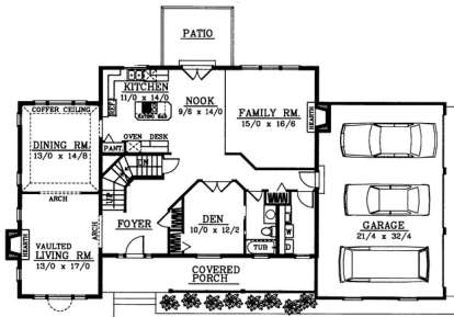 Floorplan 1 for House Plan #692-00084