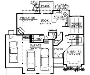 Floorplan 1 for House Plan #692-00086