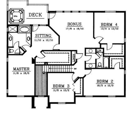 Floorplan 2 for House Plan #692-00088