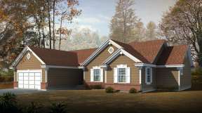 Traditional House Plan #692-00090 Elevation Photo