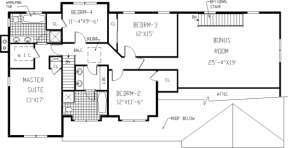 Floorplan 2 for House Plan #033-00128