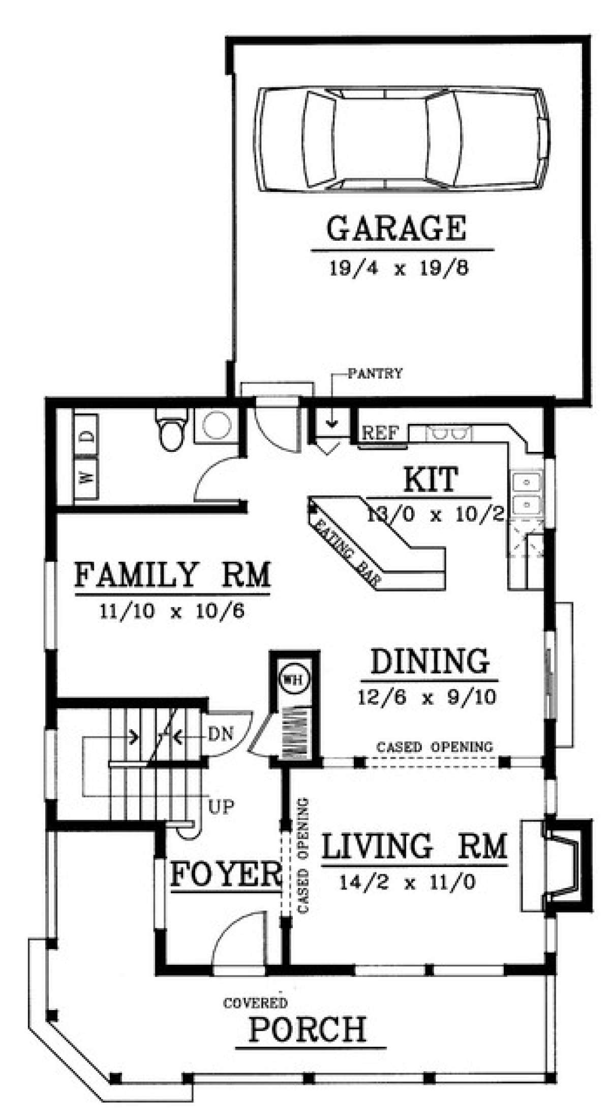 Floorplan 1 for House Plan #692-00097