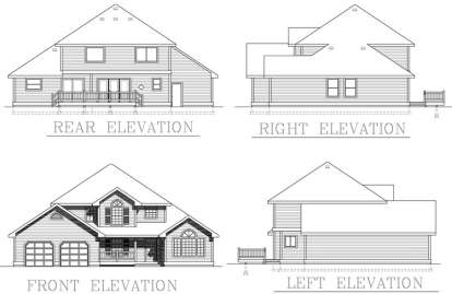 Traditional House Plan #692-00098 Elevation Photo