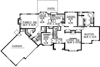 Floorplan 1 for House Plan #692-00104
