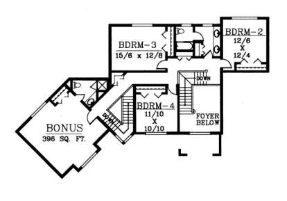 Floorplan 2 for House Plan #692-00104