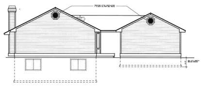 Ranch House Plan #692-00107 Elevation Photo