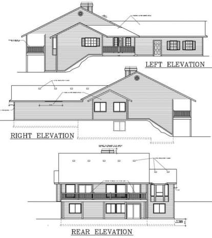 Country House Plan #692-00110 Elevation Photo