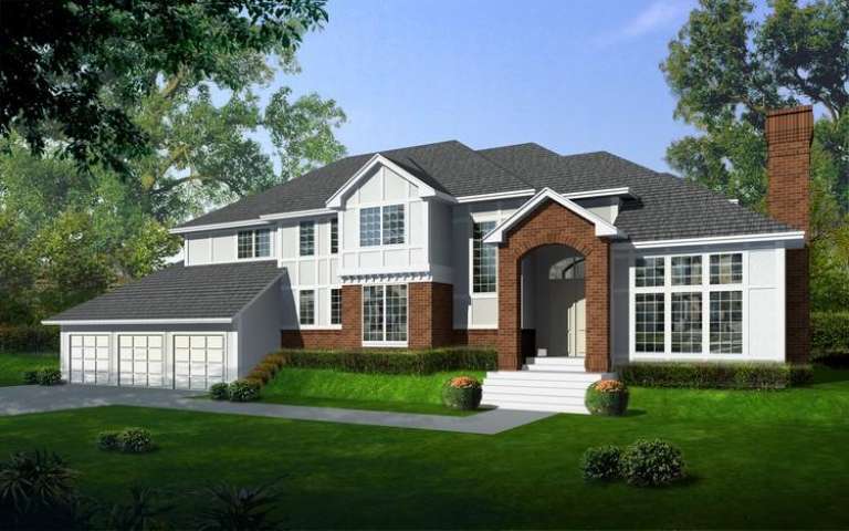 European House Plan #692-00115 Elevation Photo