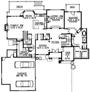 Floorplan 1 for House Plan #692-00116