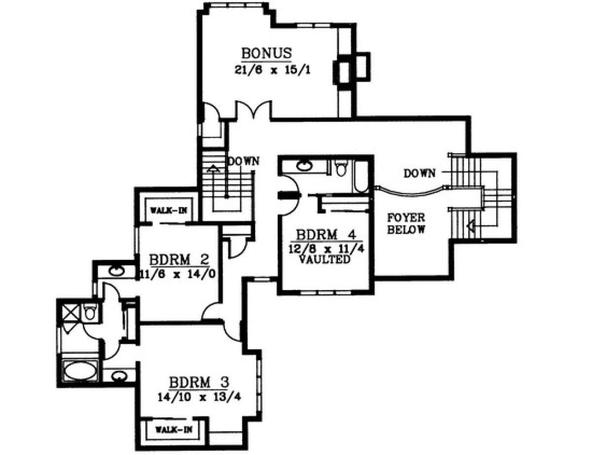 Floorplan 2 for House Plan #692-00116