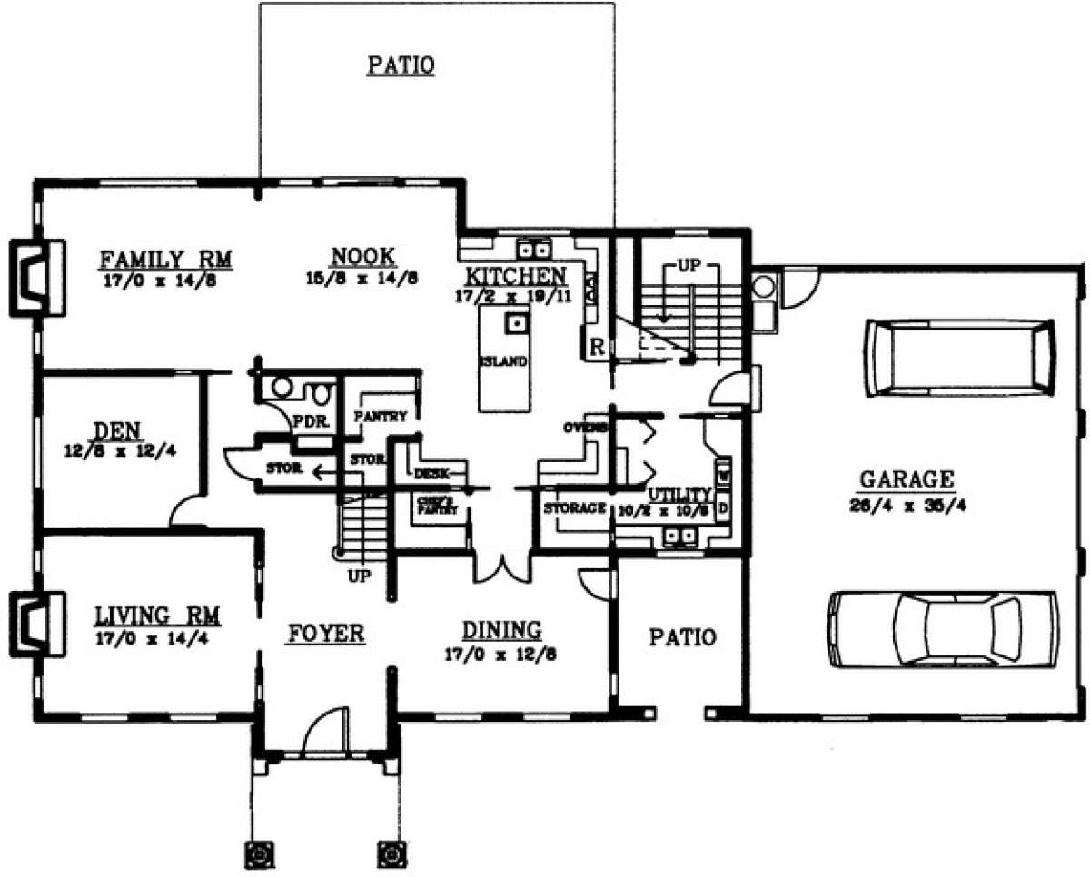 Floorplan 1 for House Plan #692-00118