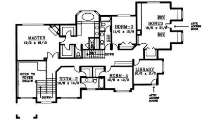Floorplan 2 for House Plan #692-00119