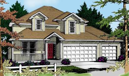 Traditional House Plan #692-00122 Elevation Photo