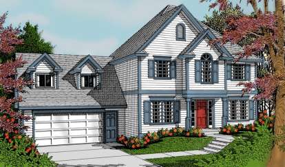 Traditional House Plan #692-00123 Elevation Photo